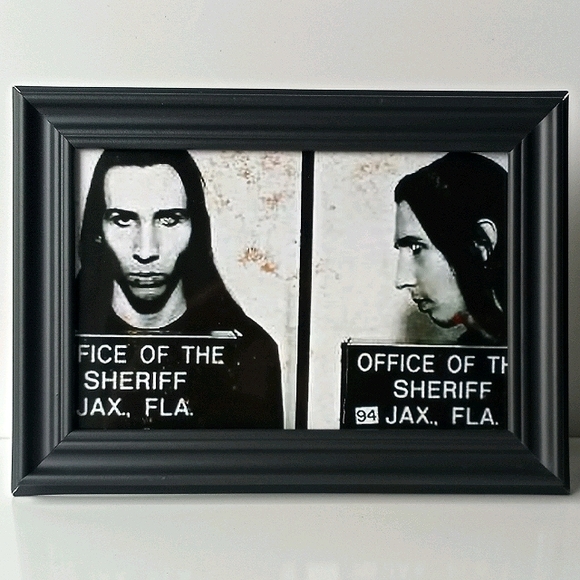 Marilyn Manson Mugshot Metal Rock Alternative Goth - Picture 7 of 9
